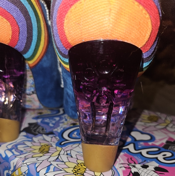 Irregulqr Choice Blue Cloud Rainbow Heels - Picture 3 of 6